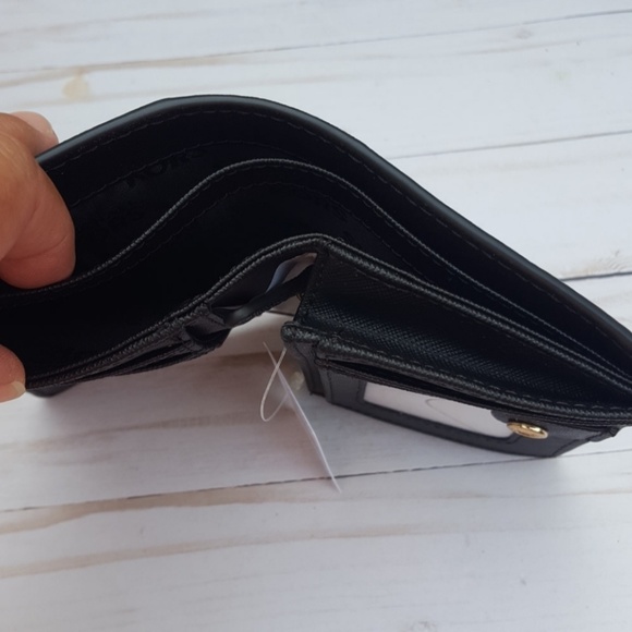 Michael Kors Wallet Medium Slim Black Leather NWT - Picture 4 of 8